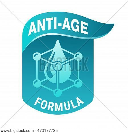 Skin Moisturizing Anti-age Formula Catchy Emblem - Anti-age And Anti Wrinkles Cosmetics Marking - Wa