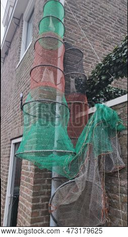 Urk, Netherlands - November 28, 2022:
Visiting The City Of Urk In A Mobile Home. Urk Used To Be An I