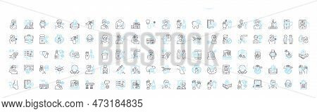 Medical Coronavirus Vector Line Icons Set. Virus, Coronavirus, Medical, Covid-9, Outbreak, Disease, 