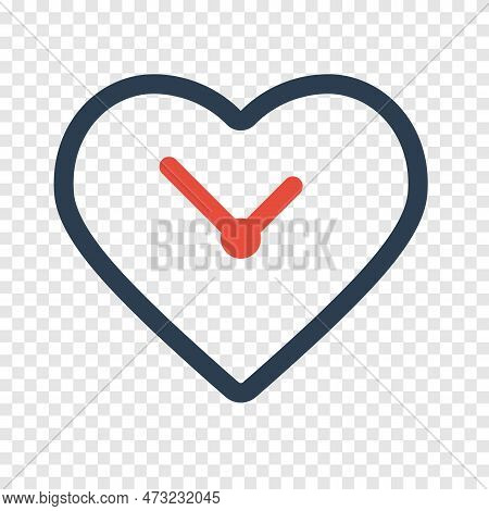 Time Watch Icon Simple Design. Vector Illustration