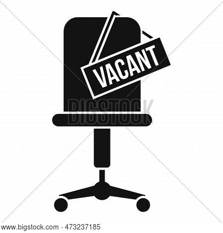 Recruiter Vacant Work Place Icon. Simple Illustration Of Recruiter Vacant Work Place Icon For Web De
