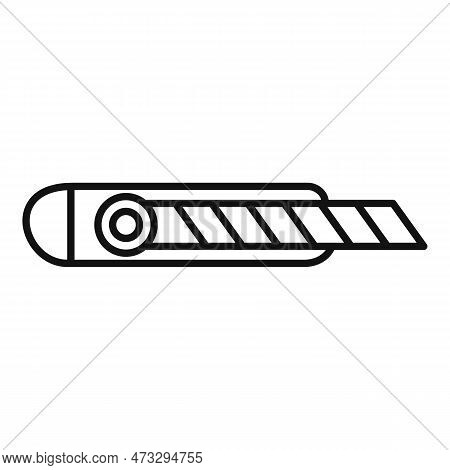 Cutter Hand Icon. Outline Cutter Hand Icon For Web Design Isolated On White Background