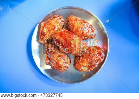 Chicken Wing , Fried Chicken Or Korean Chicken Or Korean Fried Chicken