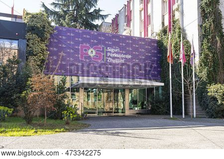 Tirana, Albania. March 2023.   External View Of The Headquarters Of The Socialist Party Of Albania I