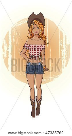 Cowgirl art linea