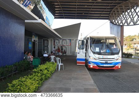 Itabuna, Bahia, Brazl - July 10, 2022: View Of The Health Polyclinic Of The City Of Itabuna In South