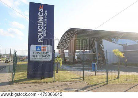 Itabuna, Bahia, Brazl - July 10, 2022: View Of The Health Polyclinic Of The City Of Itabuna In South