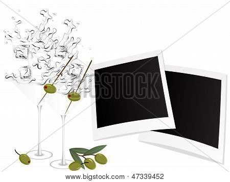 Martini And Photo Frames