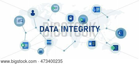 Data Integrity Database Information Consistency Vector Illustration
