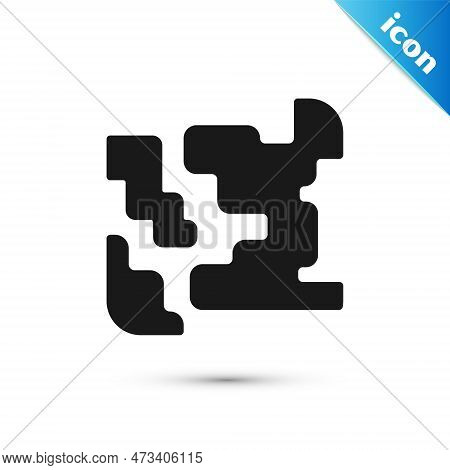 Grey Gaseous Icon Isolated On White Background. Changing The State Of Matter In Gas. Vector