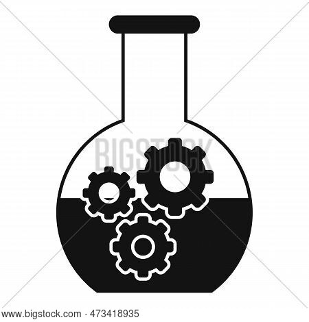 Chemical Flask Nanotechnology Icon. Simple Illustration Of Chemical Flask Nanotechnology Icon For We