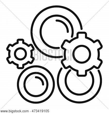 Blood Nanotechnology Icon. Outline Blood Nanotechnology Icon For Web Design Isolated On White Backgr