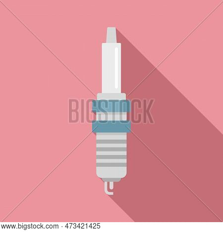 Spark Plug Icon. Flat Illustration Of Spark Plug Icon For Web Design