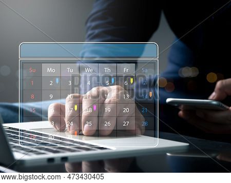 Calendar And Organizer's Agenda Reminder Appointment Event Planners Utilize Timetables And Agendas T
