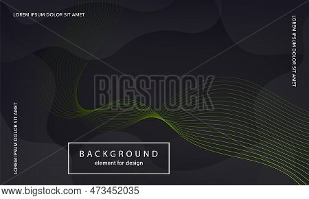 Abstract Background. Wave Element For Design Poster. Digital Frequency Track Equalizer. Stylized Art