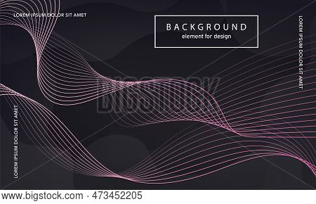 Abstract Background. Wave Element For Design Poster. Digital Frequency Track Equalizer. Stylized Art