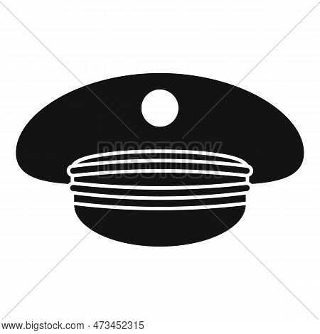 Electric Train Driver Cap Icon. Simple Illustration Of Electric Train Driver Cap Icon For Web Design