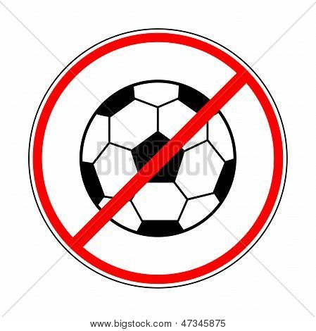 Značka zakazující fotbal