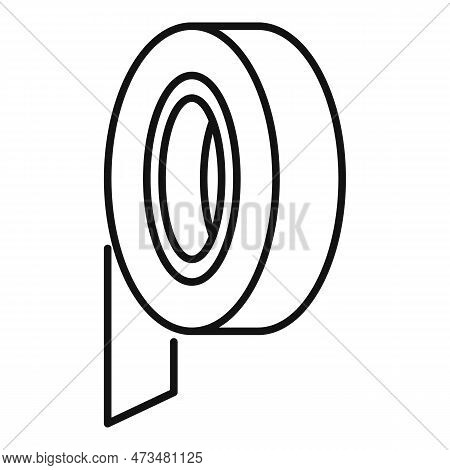Insulating Tape Icon. Outline Insulating Tape Icon For Web Design Isolated On White Background