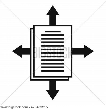 Page Restructuring Icon. Simple Illustration Of Page Restructuring Icon For Web Design Isolated On W