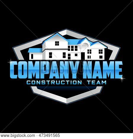 Illustration Vector Graphic Of Renovation, Home Repair, And Building Concept Logo Design Template On