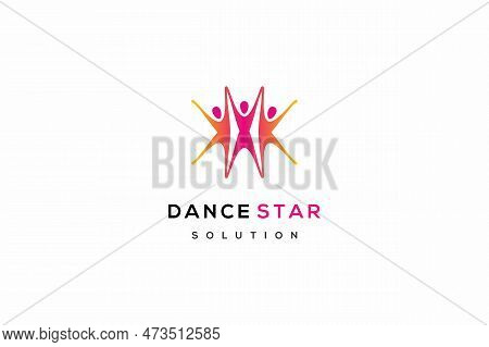 Template Minimalist Logo Design Solution For Dance Studio