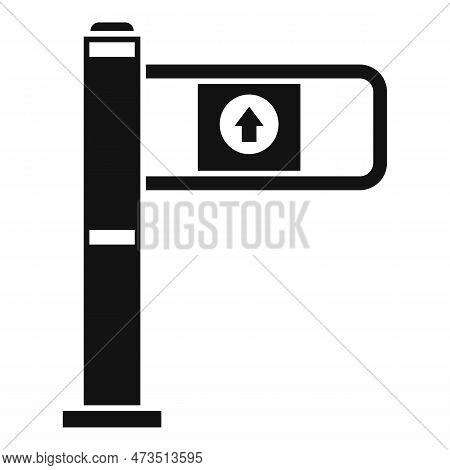 Gate Turnstile Icon. Simple Illustration Of Gate Turnstile Icon For Web Design Isolated On White Bac
