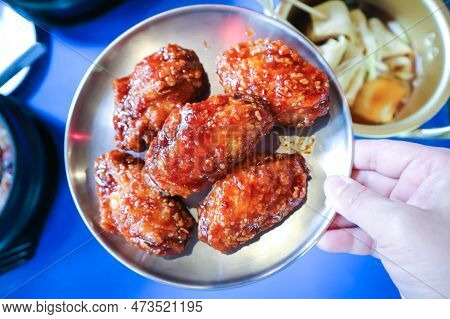 Chicken Wing , Fried Chicken Or Korean Chicken Or Korean Fried Chicken
