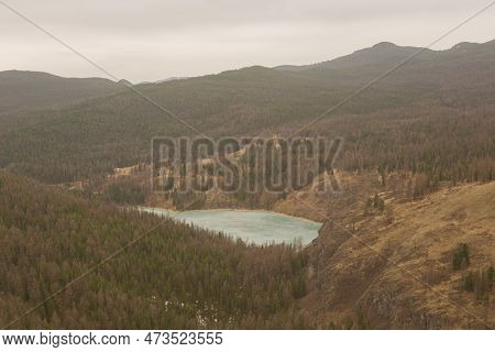 A Country Road In The Mountains.gorny Altai, Russia