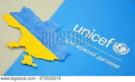 Unicef - United Nations International Childrens Fund Flag.