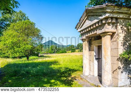 Chapel Resembling An Ancient Temple On A Field Road East Of Svor In The Lusatian Mountains, Czech Re