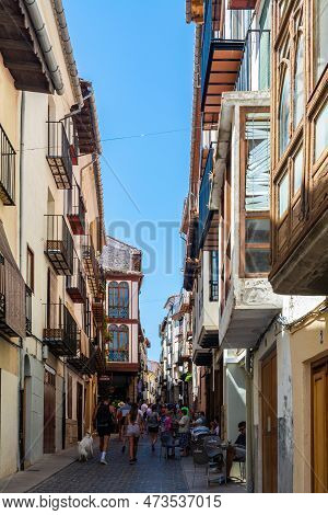 Morella, Spain - August 09, 2022 : The Old Town Of Morella Is A Picturesque And Well-preserved Medie