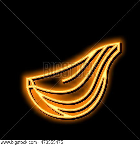 Scallion Onion Neon Light Sign Vector. Scallion Onion Illustration