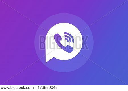 Call Icon With Speech Bubble Vector Design