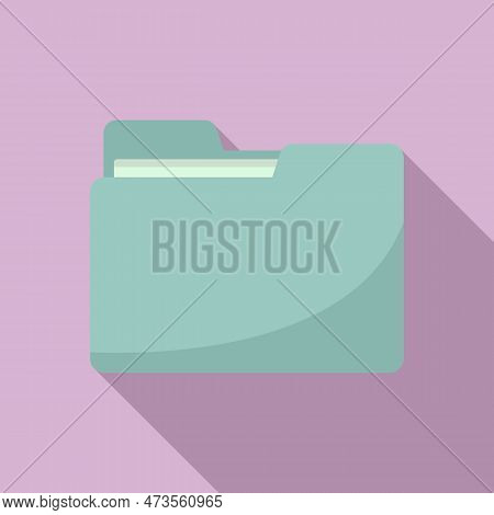 Work Folder Icon. Flat Illustration Of Work Folder Icon For Web Design