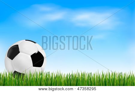 Fondo de fútbol. Vector.