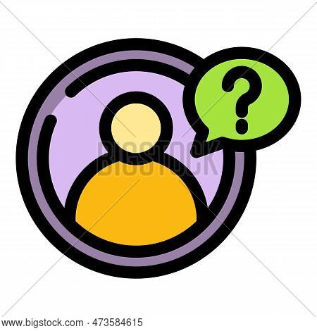 Anonymous Person Icon. Outline Anonymous Person Vector Icon For Web Design Isolated On White Backgro
