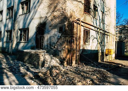 Artillery Damage In Kherson, Ukraine - March 25, 2023
