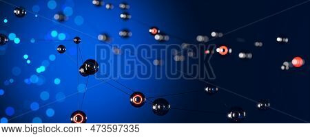 Abstract Network Background. Artificial Intelligence Background. Background Of Neural Networks. Big 