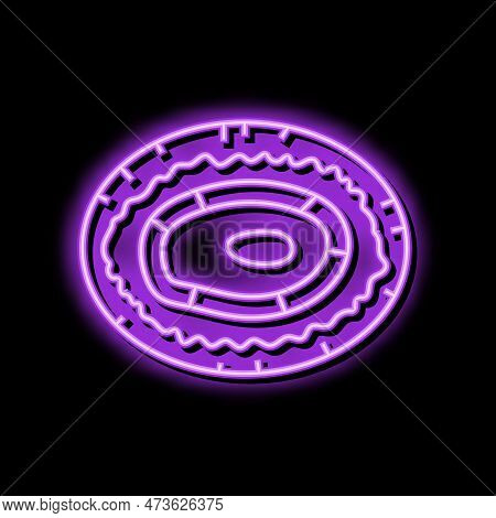 Limpet Sea Shell Beach Neon Light Sign Vector. Limpet Sea Shell Beach Illustration