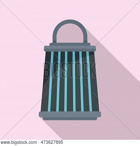 Insect Trap Lamp Icon. Flat Illustration Of Insect Trap Lamp Icon For Web Design