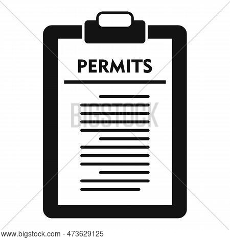Illegal Immigrants Permits Icon. Simple Illustration Of Illegal Immigrants Permits Icon For Web Desi