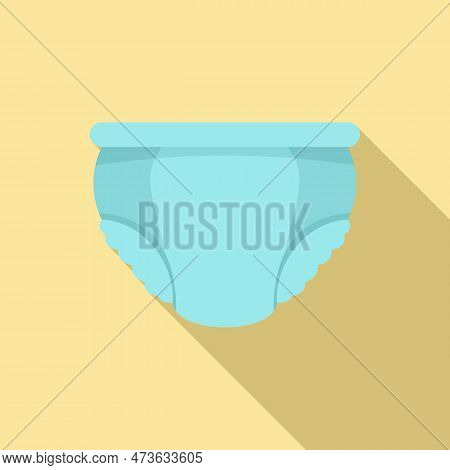 Breathable Diaper Icon. Flat Illustration Of Breathable Diaper Icon For Web Design
