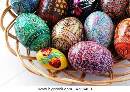 Oeufs de Pâques varicoloured