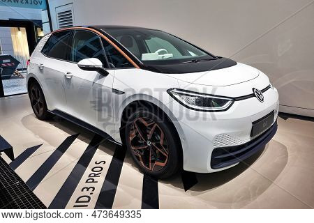 Berlin, Germany, October 2, 2022: Electric Car Volkswagen Id.3.
