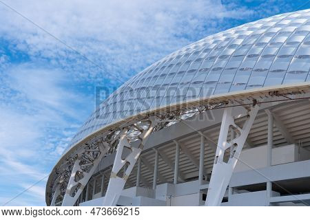 Sochi, Russia - March 28, 2023 View Of The Fisht Stadium In Sochi. Sports Architecture In A Futurist