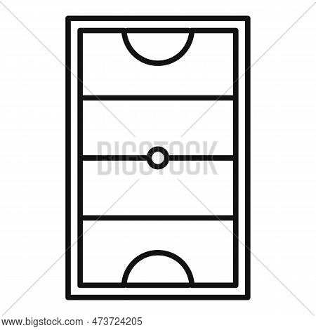 Hurling Field Icon. Outline Hurling Field Icon For Web Design Isolated On White Background