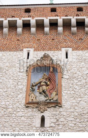 Krakow Main Square Rynek Glowny Poland. Krakow Architecture, Old City Architecture. Historic Church 