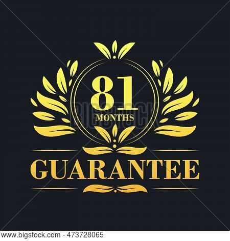 81 Months Guarantee Logo Vector,  81 Months Guarantee Sign Symbol