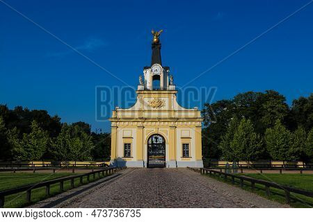 Main Gate To Historic Rokoko Style Branicki Palace In Bialystok, Poland